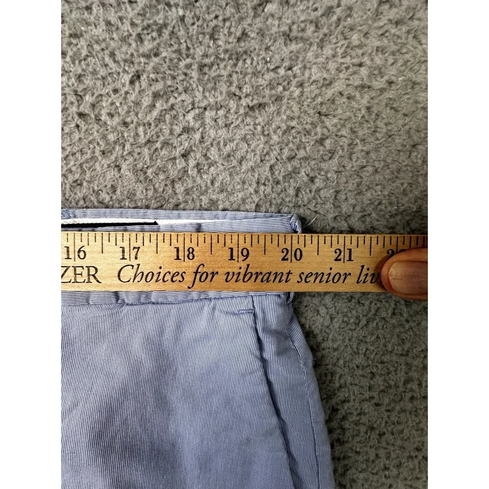 Polo Ralph Lauren Shorts Mens 40 Blue Striped Stretch Straight Fit Chino 9